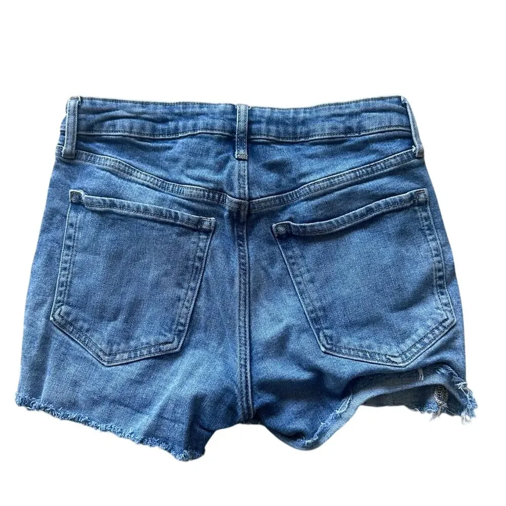 Old Navy OG High Rise Distressed Denim Jean Shorts Size 6